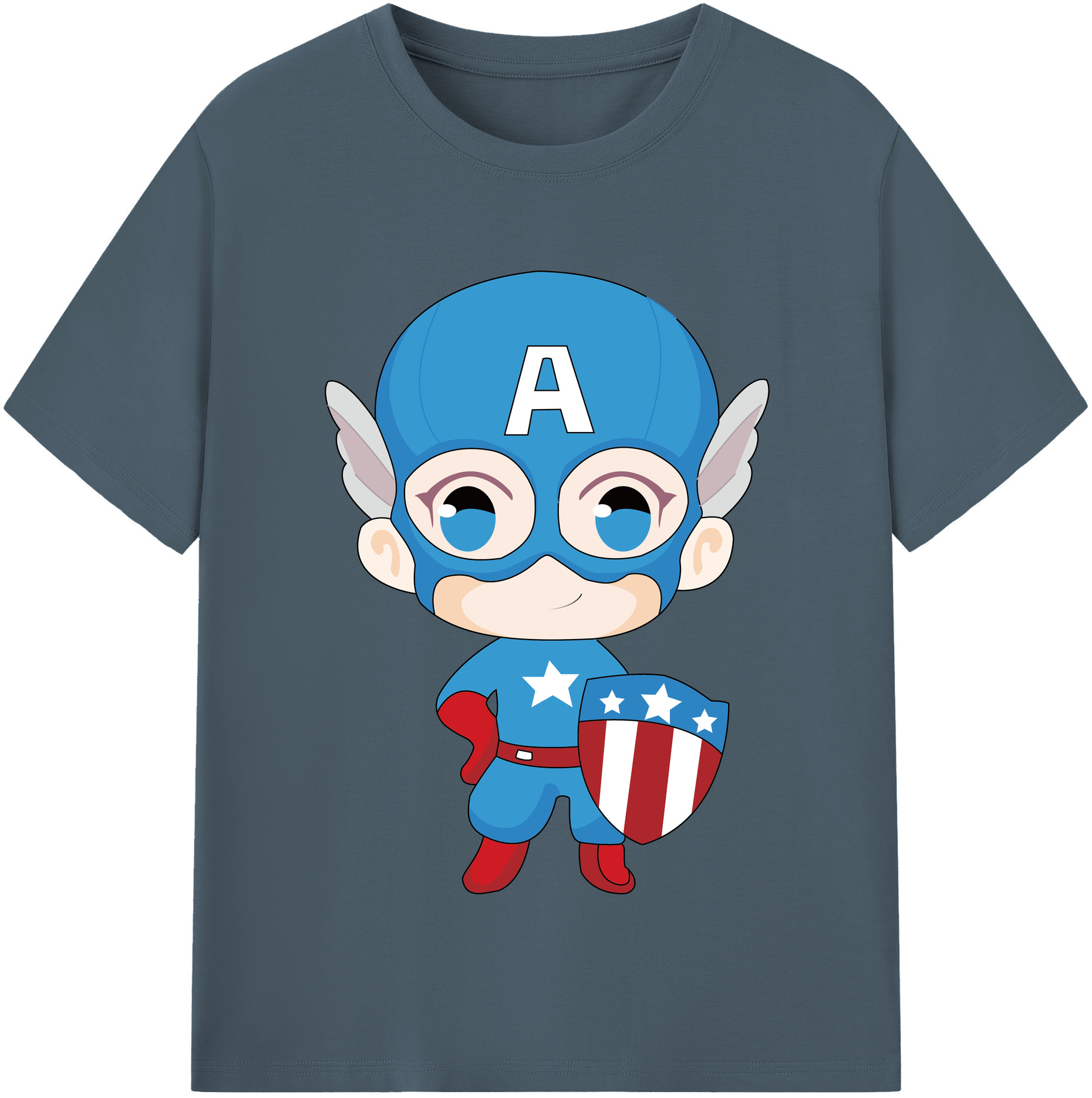 （画像用） アベンジャーズ The Avengers 綿100％半袖Tシャツ（フロントプリント）